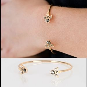 Rose gold and hematite bracelet